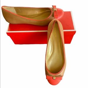 Coach Dorie flats in ginger/cerise size 9.5 brand new